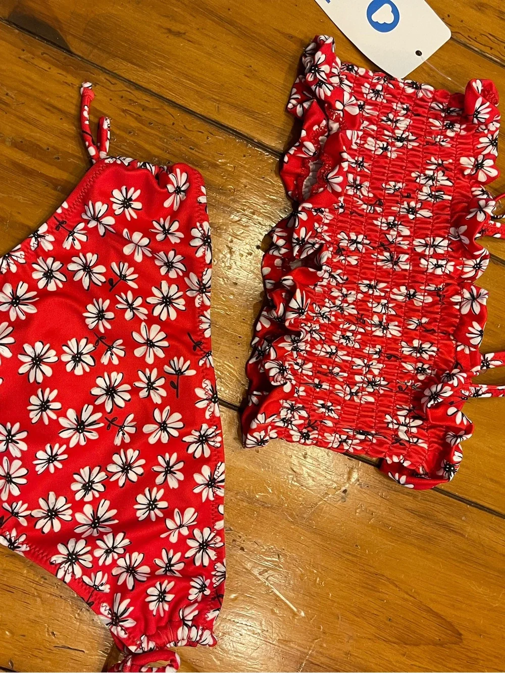 Mayoral Red Floral Print Swimwear